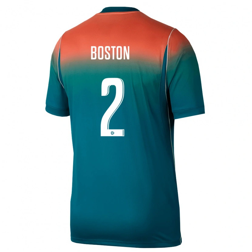 Danxen Hombre Camiseta Australia Isiah Boston #2 Verde Rosa 2ª Equipación 26-28 La Camisa