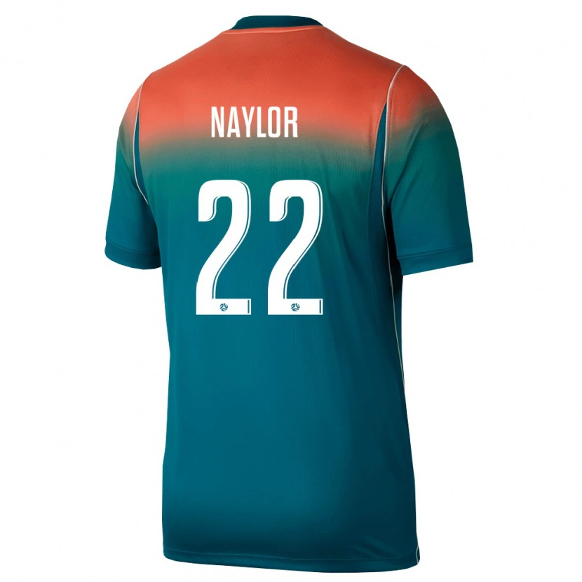 Danxen Hombre Camiseta Australia Max Naylor #22 Verde Rosa 2ª Equipación 26-28 La Camisa