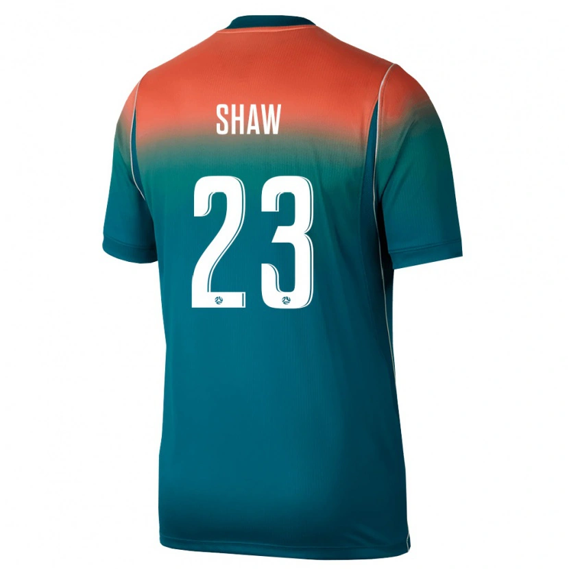 Danxen Hombre Camiseta Australia Emmett Shaw #23 Verde Rosa 2ª Equipación 26-28 La Camisa