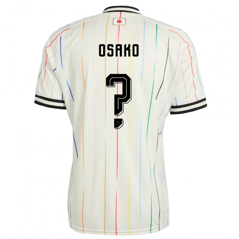 Danxen Hombre Camiseta Japón Keisuke Osako #0 Blanco Negro 2ª Equipación 26-28 La Camisa