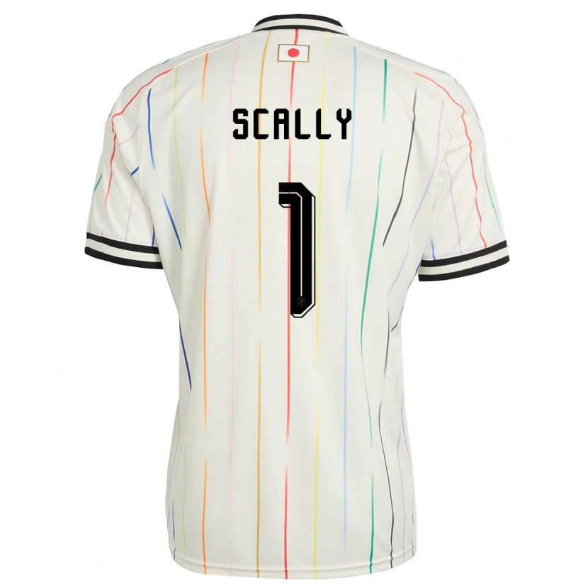 Danxen Hombre Camiseta Japón Ethan Scally #1 Blanco Negro 2ª Equipación 26-28 La Camisa
