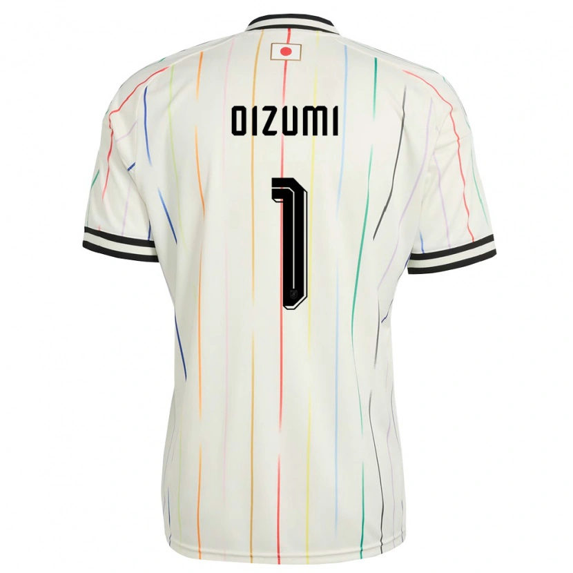 Danxen Hombre Camiseta Japón Mirai Oizumi #1 Blanco Negro 2ª Equipación 26-28 La Camisa