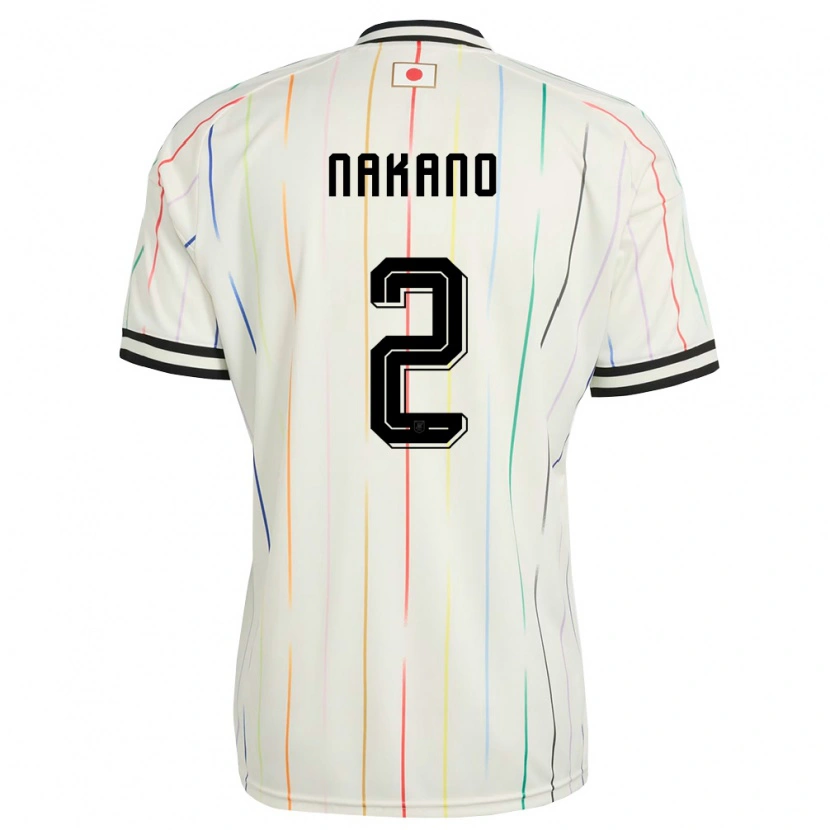 Danxen Hombre Camiseta Japón Shinya Nakano #2 Blanco Negro 2ª Equipación 26-28 La Camisa