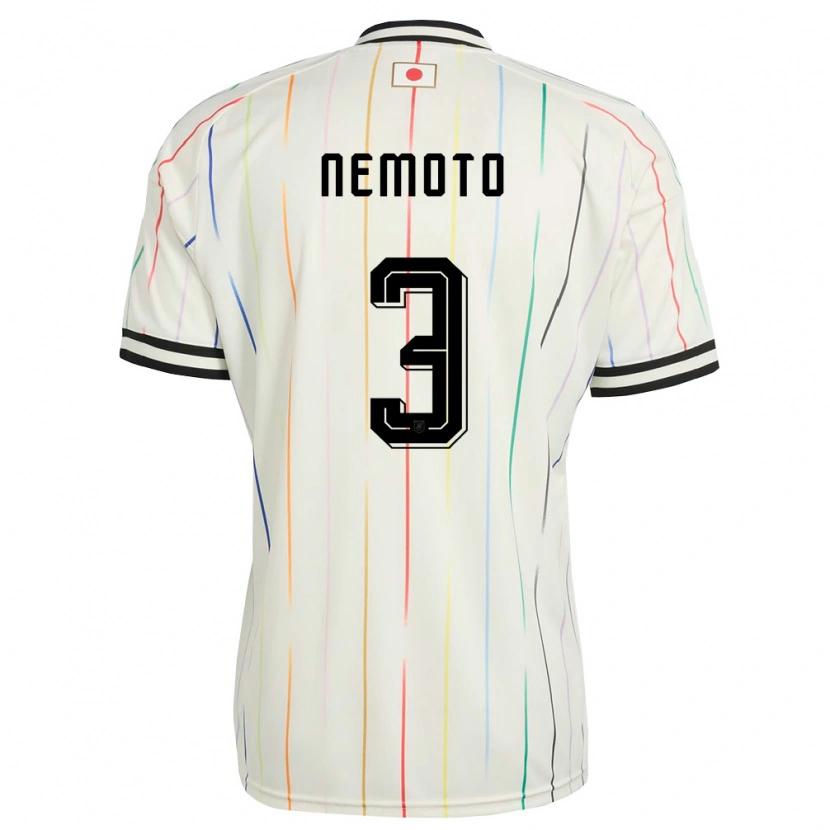 Danxen Hombre Camiseta Japón Kenta Nemoto #3 Blanco Negro 2ª Equipación 26-28 La Camisa