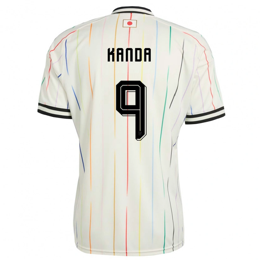 Danxen Hombre Camiseta Japón Soma Kanda #9 Blanco Negro 2ª Equipación 26-28 La Camisa