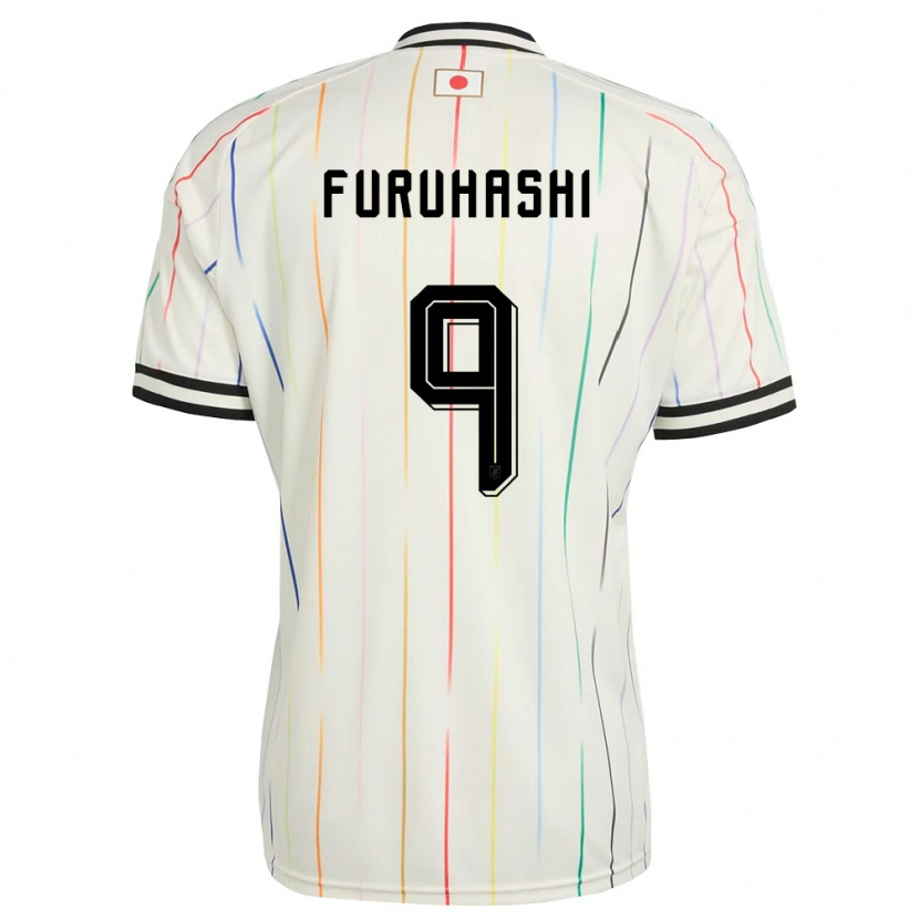 Danxen Hombre Camiseta Japón Kyogo Furuhashi #9 Blanco Negro 2ª Equipación 26-28 La Camisa
