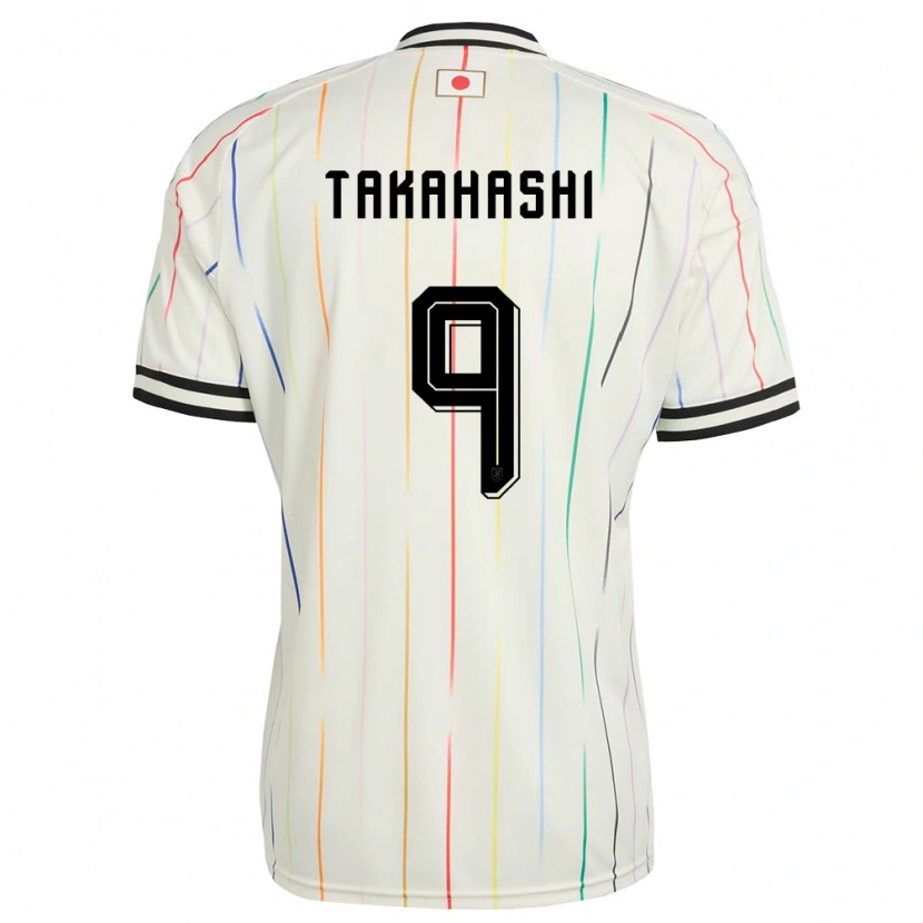 Danxen Hombre Camiseta Japón Hikaru Takahashi #9 Blanco Negro 2ª Equipación 26-28 La Camisa