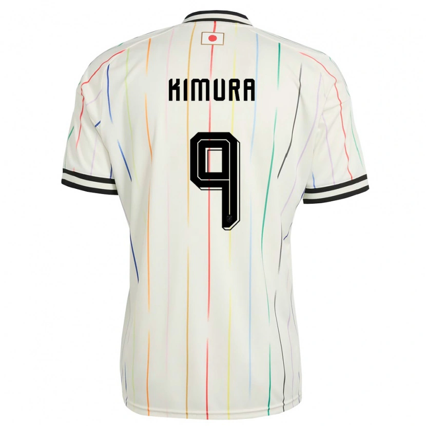 Danxen Hombre Camiseta Japón Yudai Kimura #9 Blanco Negro 2ª Equipación 26-28 La Camisa