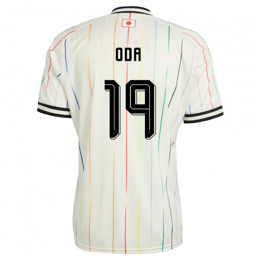 Danxen Hombre Camiseta Japón Yutaro Oda #19 Blanco Negro 2ª Equipación 26-28 La Camisa