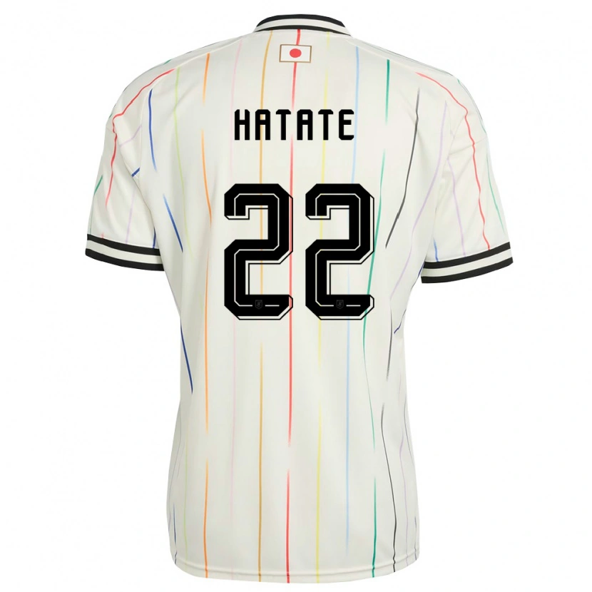 Danxen Hombre Camiseta Japón Reo Hatate #22 Blanco Negro 2ª Equipación 26-28 La Camisa