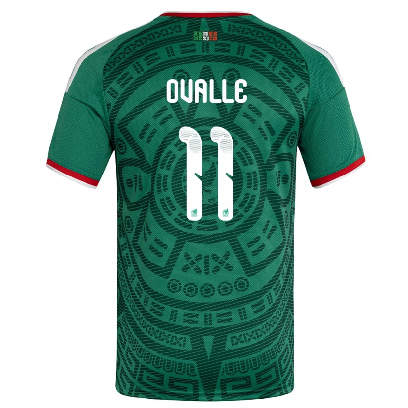 Danxen Mujer Camiseta México Lizbeth Ovalle #11 Verde Blanco Rojo 1ª Equipación 26-28 La Camisa