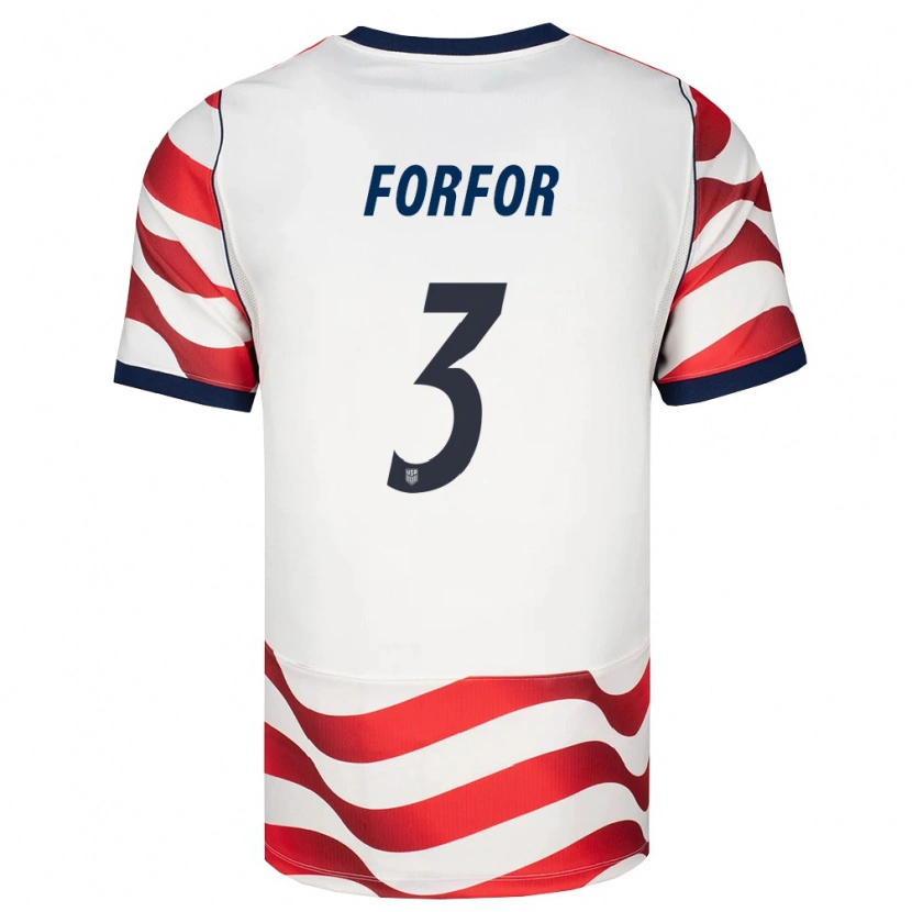 Danxen Mujer Camiseta Estados Unidos Prince Forfor #3 Rojo Blanco Negro 1ª Equipación 26-28 La Camisa