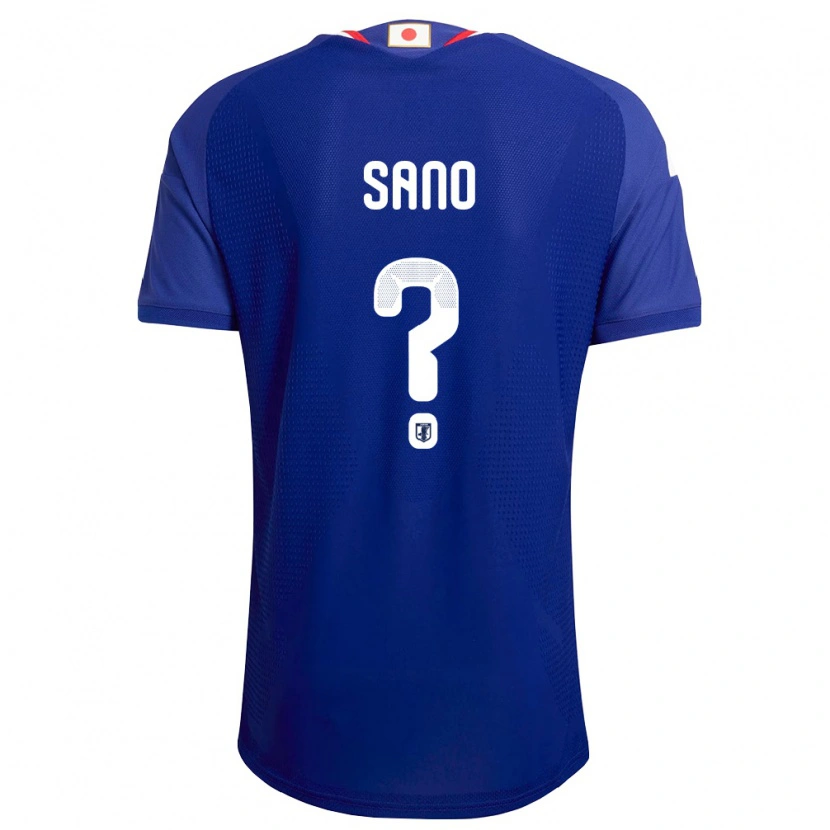Danxen Mujer Camiseta Japón Kodai Sano #0 Azul Blanco Rojo 1ª Equipación 26-28 La Camisa
