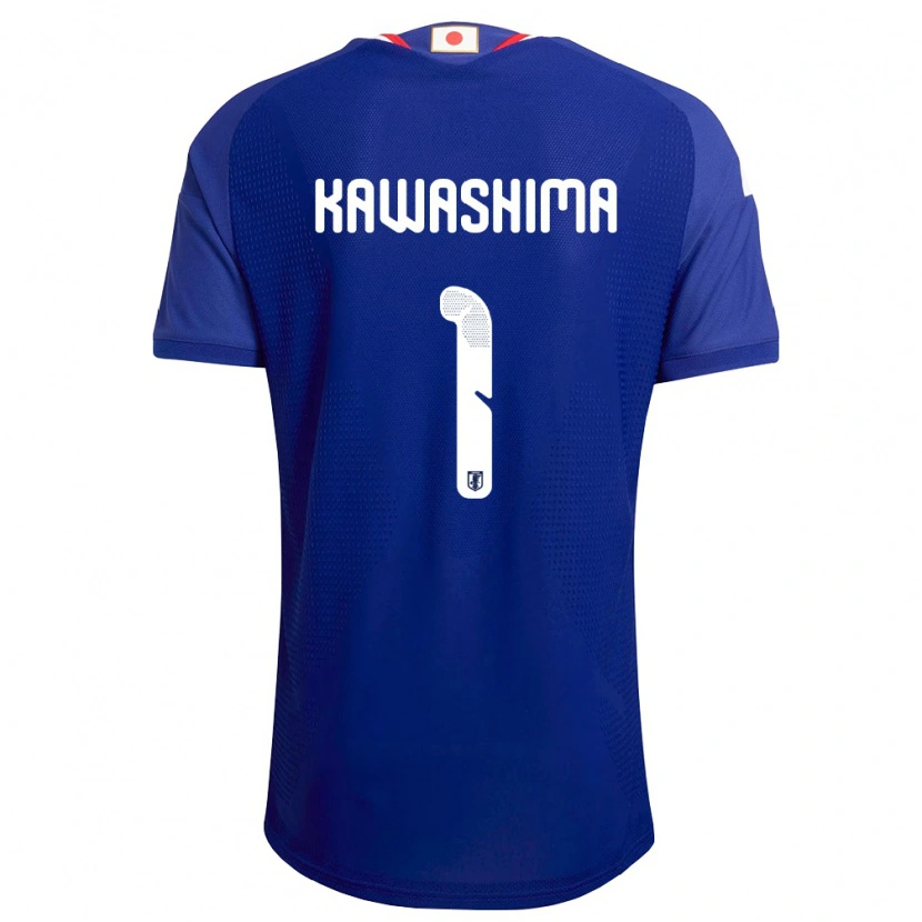 Danxen Mujer Camiseta Japón Eiji Kawashima #1 Azul Blanco Rojo 1ª Equipación 26-28 La Camisa