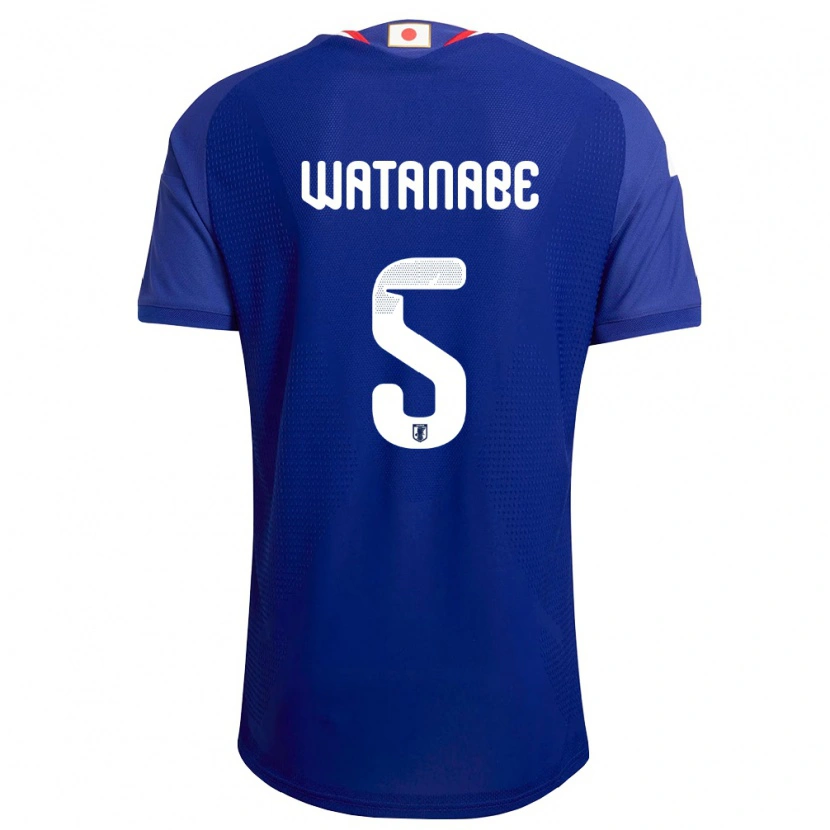 Danxen Mujer Camiseta Japón Tsuyoshi Watanabe #5 Azul Blanco Rojo 1ª Equipación 26-28 La Camisa