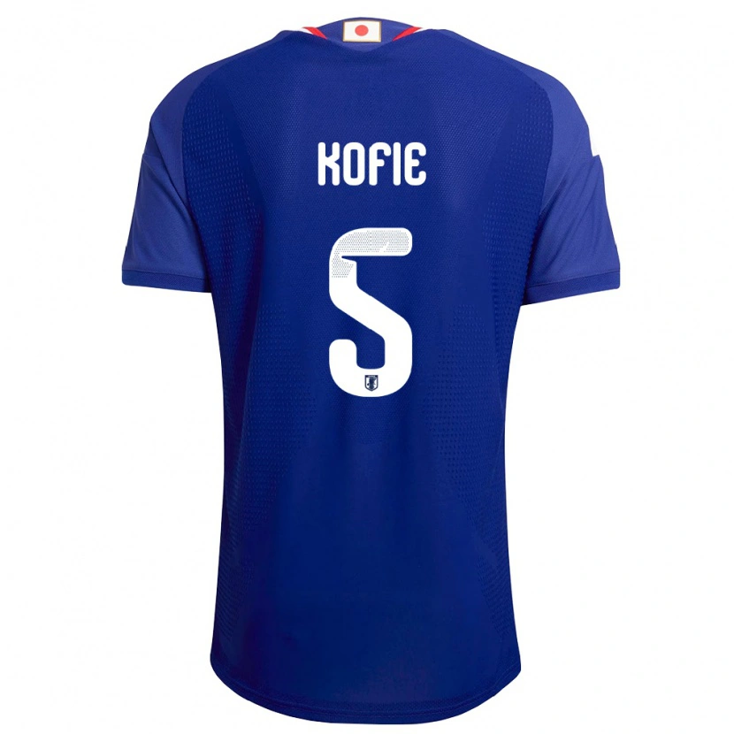 Danxen Mujer Camiseta Japón Shota Kofie #5 Azul Blanco Rojo 1ª Equipación 26-28 La Camisa