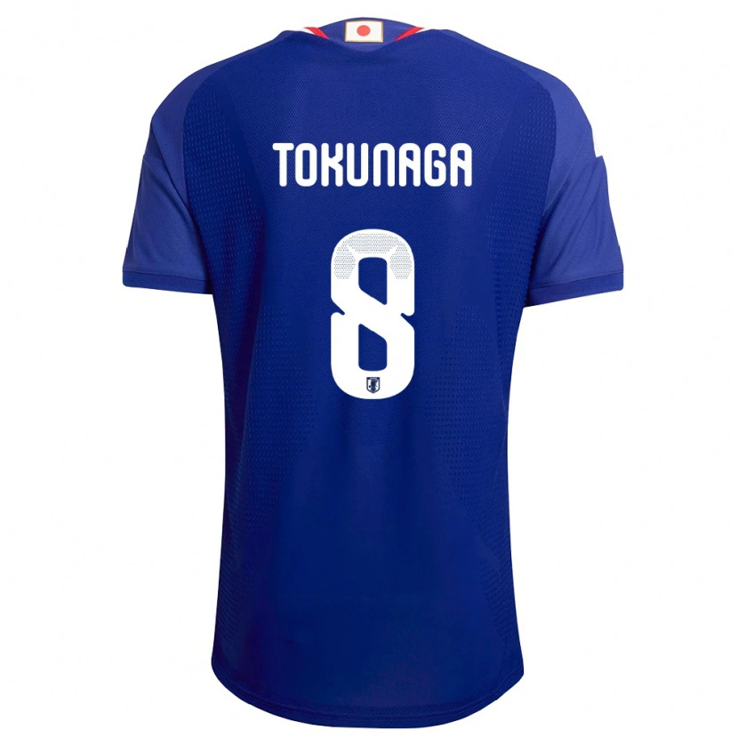 Danxen Mujer Camiseta Japón Ryo Tokunaga #8 Azul Blanco Rojo 1ª Equipación 26-28 La Camisa