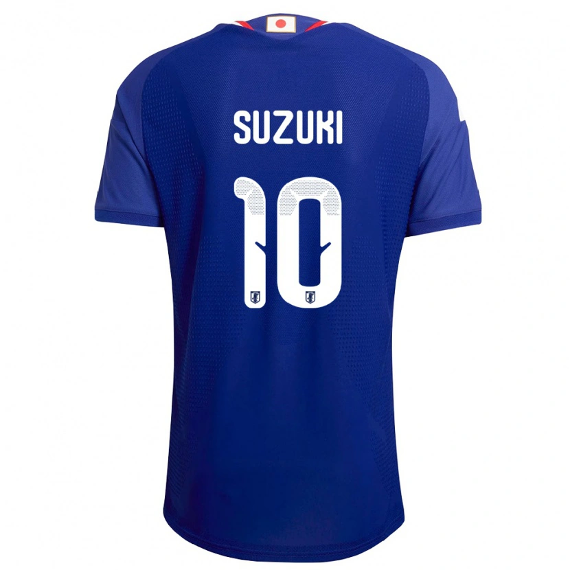 Danxen Mujer Camiseta Japón Yuito Suzuki #10 Azul Blanco Rojo 1ª Equipación 26-28 La Camisa