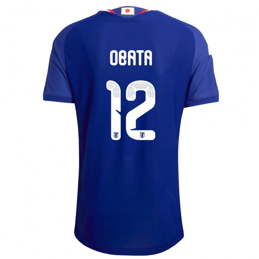 Danxen Mujer Camiseta Japón Sosuke Obata #12 Azul Blanco Rojo 1ª Equipación 26-28 La Camisa