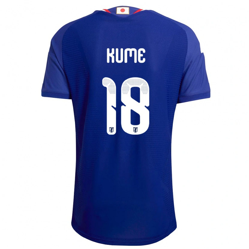Danxen Mujer Camiseta Japón Haruta Kume #18 Azul Blanco Rojo 1ª Equipación 26-28 La Camisa