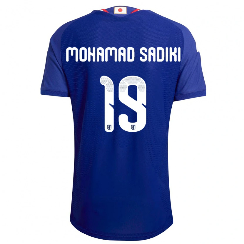 Danxen Mujer Camiseta Japón Mohamad Sadiki Wade #19 Azul Blanco Rojo 1ª Equipación 26-28 La Camisa