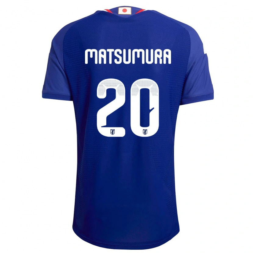 Danxen Mujer Camiseta Japón Yuta Matsumura #20 Azul Blanco Rojo 1ª Equipación 26-28 La Camisa