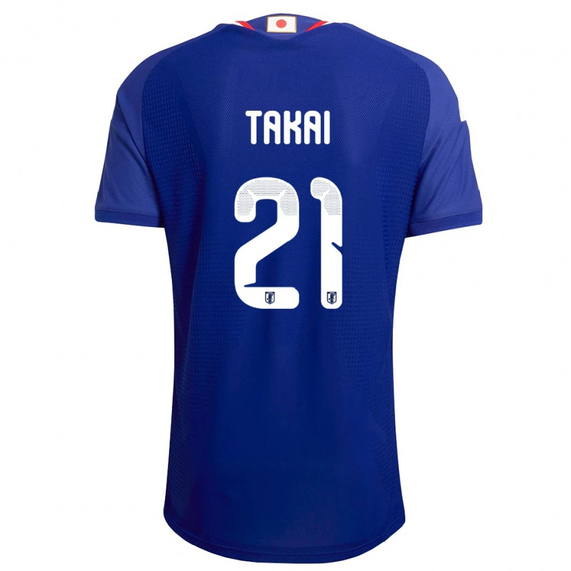 Danxen Mujer Camiseta Japón Kota Takai #21 Azul Blanco Rojo 1ª Equipación 26-28 La Camisa