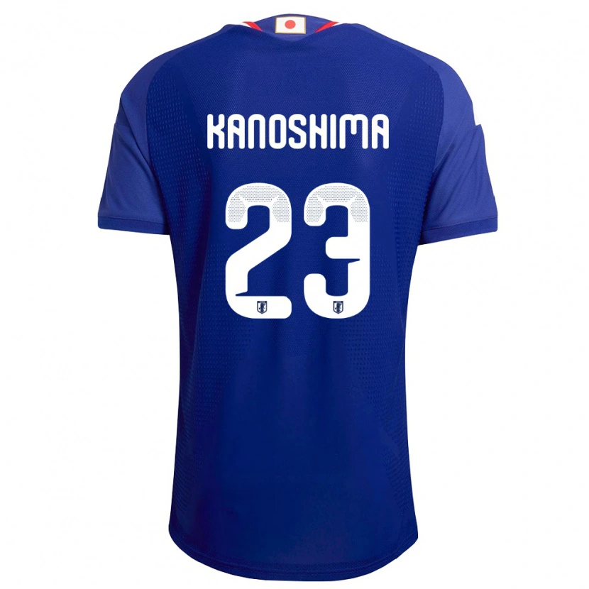 Danxen Mujer Camiseta Japón Yu Kanoshima #23 Azul Blanco Rojo 1ª Equipación 26-28 La Camisa