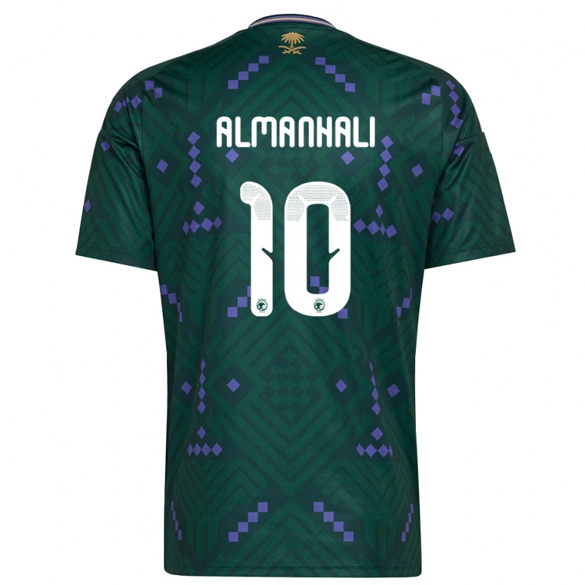Danxen Mujer Camiseta Arabia Saudita Suwailem Almanhali #10 Verde Púrpura Blanco 1ª Equipación 26-28 La Camisa