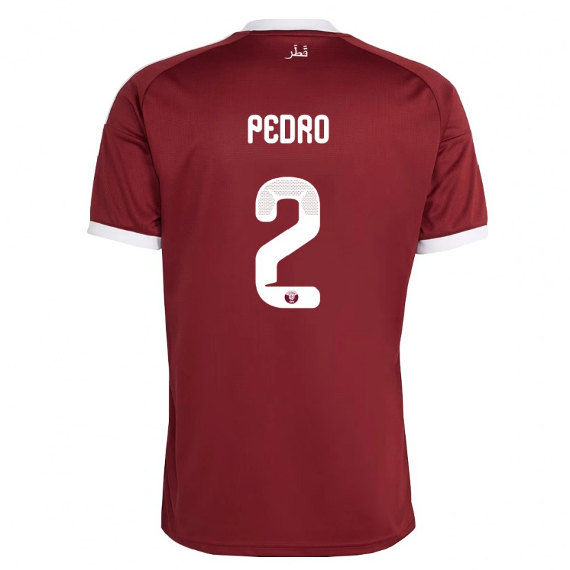 Danxen Mujer Camiseta Catar Ro Ro #2 Rojo Borgoña Blanco 1ª Equipación 26-28 La Camisa