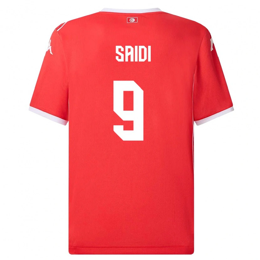 Danxen Mujer Camiseta Túnez Anisse Saidi #9 Rojo Blanco 1ª Equipación 26-28 La Camisa