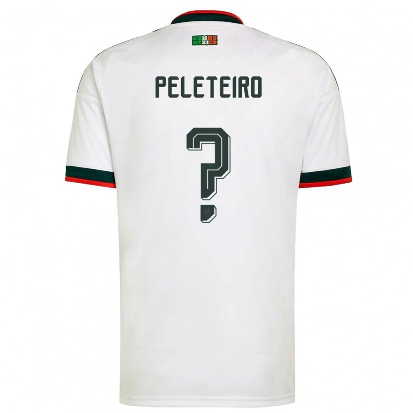 Danxen Mujer Camiseta México Anxo Peleteiro #0 Blanco Borgoña Verde 2ª Equipación 26-28 La Camisa