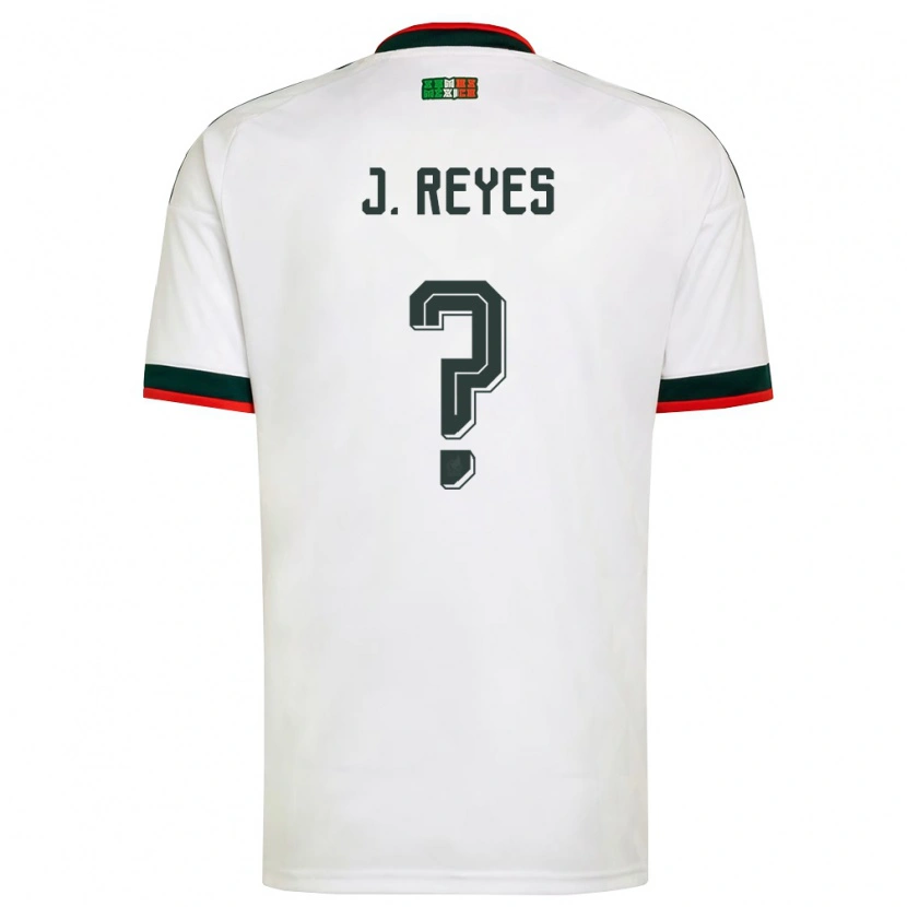 Danxen Mujer Camiseta México Joaquín Reyes #0 Blanco Borgoña Verde 2ª Equipación 26-28 La Camisa