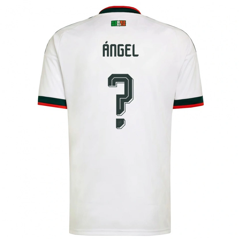 Danxen Mujer Camiseta México Ángel Rodríguez #0 Blanco Borgoña Verde 2ª Equipación 26-28 La Camisa