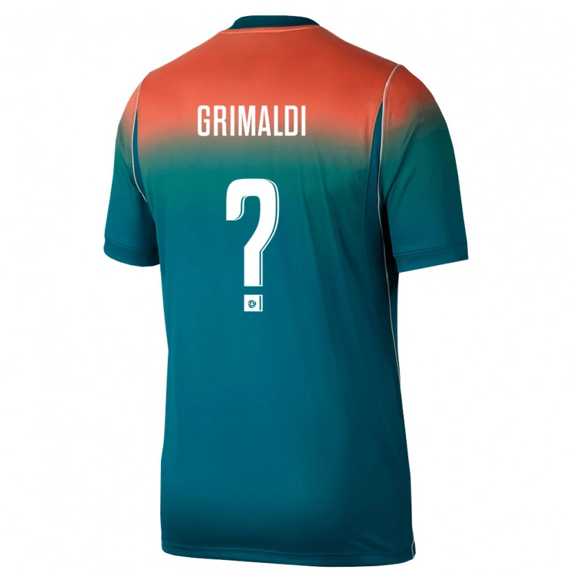 Danxen Mujer Camiseta Australia Matthew Grimaldi #0 Verde Rosa 2ª Equipación 26-28 La Camisa