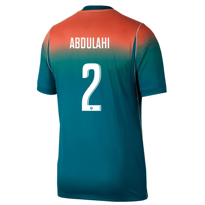 Danxen Mujer Camiseta Australia Idrus Abdulahi #2 Verde Rosa 2ª Equipación 26-28 La Camisa