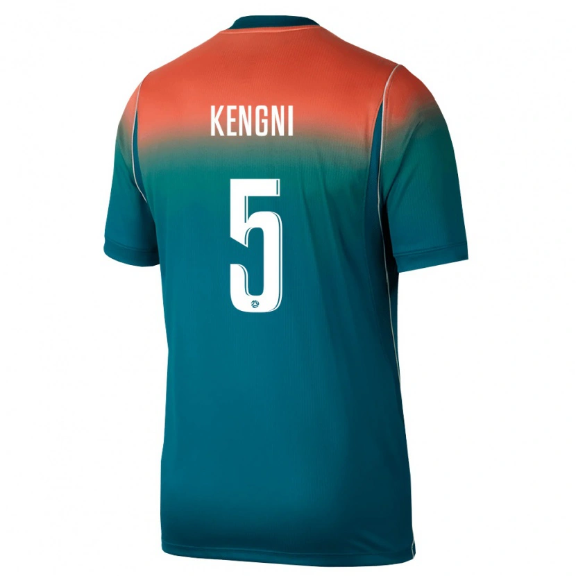 Danxen Mujer Camiseta Australia William Kengni #5 Verde Rosa 2ª Equipación 26-28 La Camisa
