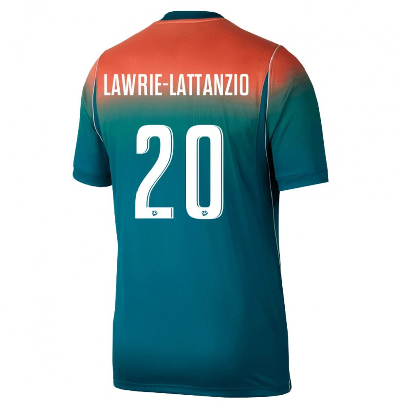 Danxen Mujer Camiseta Australia Luis Lawrie Lattanzio #20 Verde Rosa 2ª Equipación 26-28 La Camisa