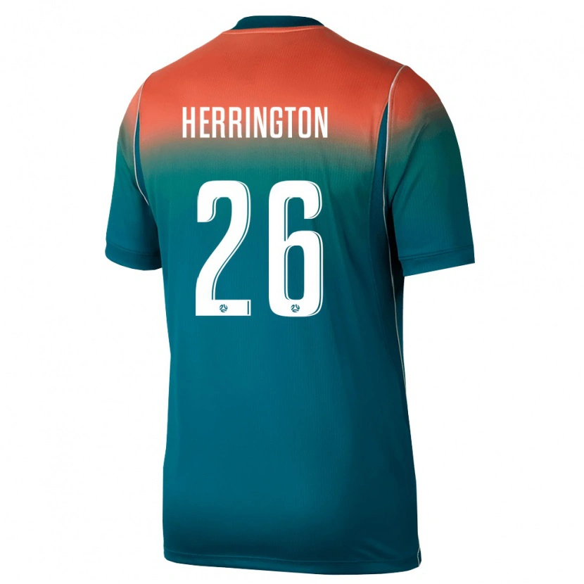 Danxen Mujer Camiseta Australia Lucas Herrington #26 Verde Rosa 2ª Equipación 26-28 La Camisa