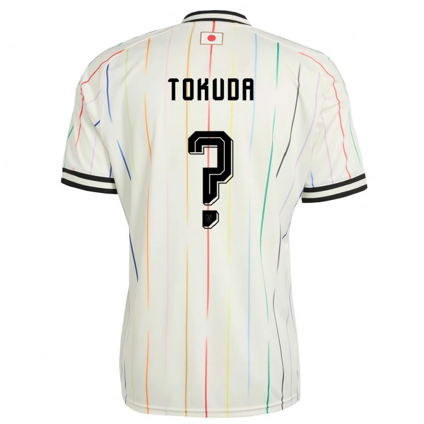 Danxen Mujer Camiseta Japón Homare Tokuda #0 Blanco Negro 2ª Equipación 26-28 La Camisa