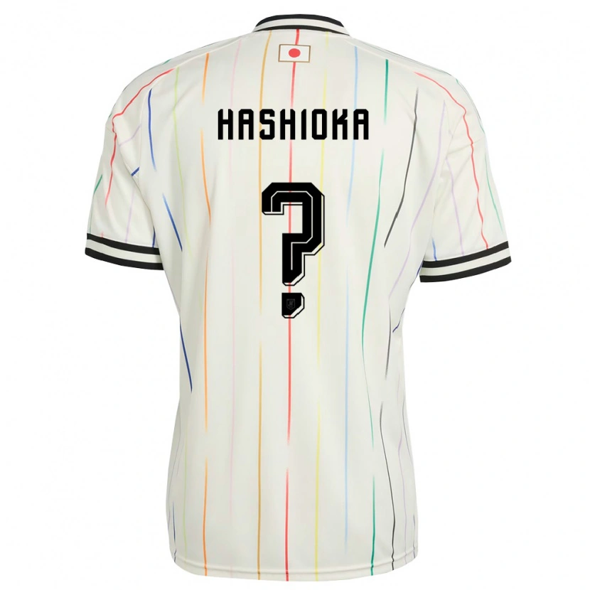 Danxen Mujer Camiseta Japón Daiki Hashioka #0 Blanco Negro 2ª Equipación 26-28 La Camisa