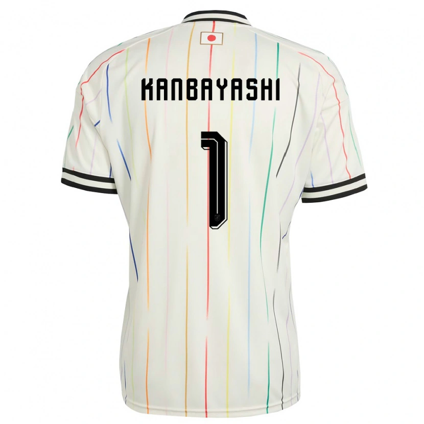 Danxen Mujer Camiseta Japón Taisei Kanbayashi #1 Blanco Negro 2ª Equipación 26-28 La Camisa