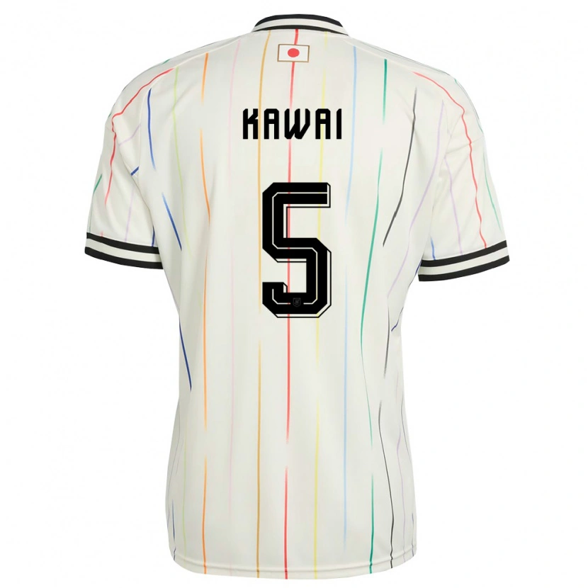 Danxen Mujer Camiseta Japón Kairi Kawai #5 Blanco Negro 2ª Equipación 26-28 La Camisa