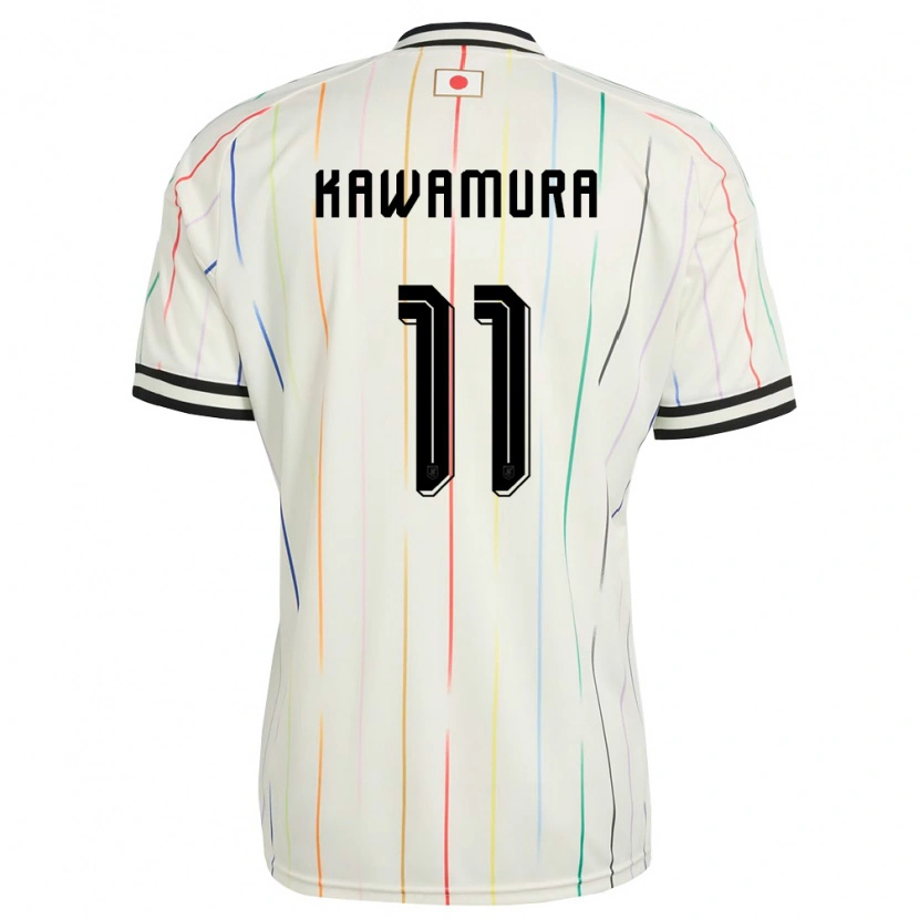 Danxen Mujer Camiseta Japón Gakuto Kawamura #11 Blanco Negro 2ª Equipación 26-28 La Camisa
