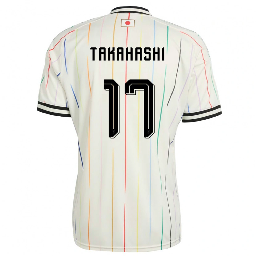 Danxen Mujer Camiseta Japón Hana Takahashi #17 Blanco Negro 2ª Equipación 26-28 La Camisa