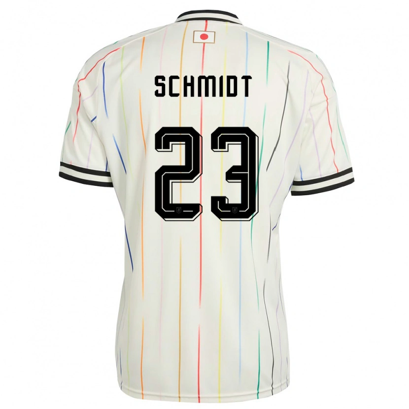 Danxen Mujer Camiseta Japón Daniel Schmidt #23 Blanco Negro 2ª Equipación 26-28 La Camisa