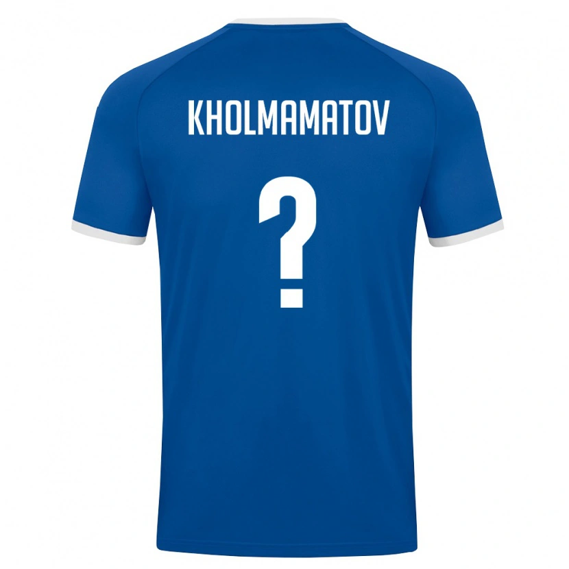 Danxen Niño Camiseta Uzbekistán Abdullokh Kholmamatov #0 Azul Real Blanco 1ª Equipación 26-28 La Camisa