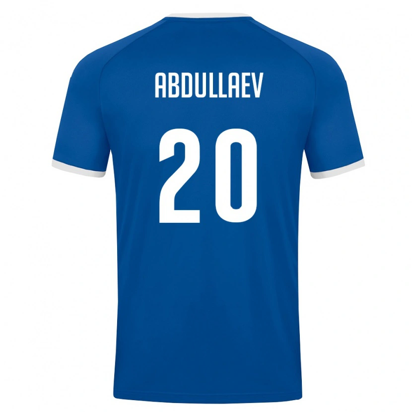 Danxen Niño Camiseta Uzbekistán Dilshod Abdullaev #20 Azul Real Blanco 1ª Equipación 26-28 La Camisa