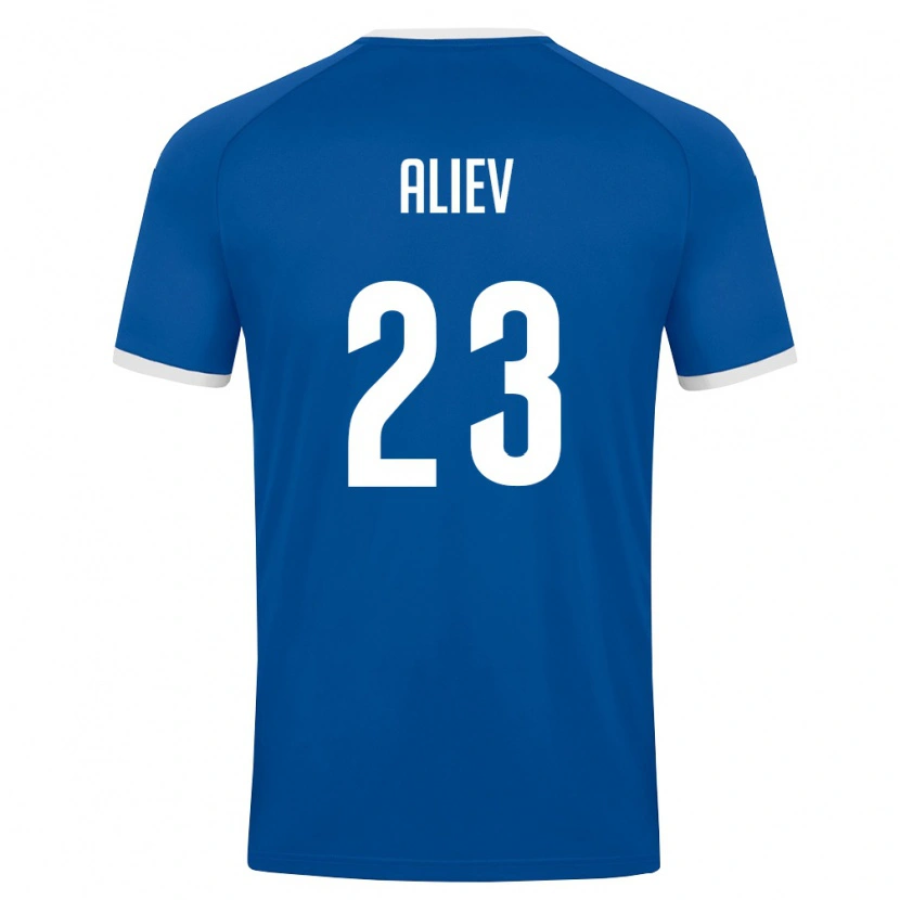 Danxen Niño Camiseta Uzbekistán Asilbek Aliev #23 Azul Real Blanco 1ª Equipación 26-28 La Camisa