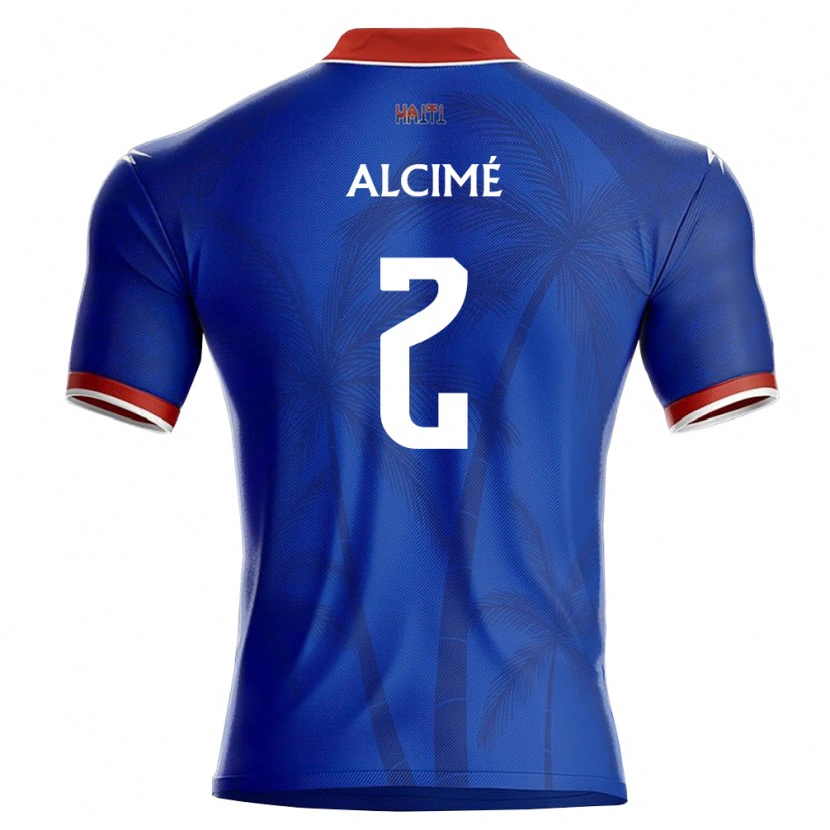 Danxen Niño Camiseta Haití Marc-Arthur Alcimé #2 Azul Rojo Blanco 1ª Equipación 26-28 La Camisa